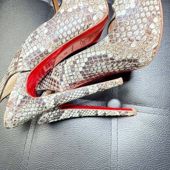 Python sandals Christian Louboutin - Picture 5 of 13